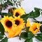 3-Pack Artificial Sunflower Garland – Silk Sunflower Vine with Green Leaves, Perfect for Wedding, Table, Home, and Party Decor